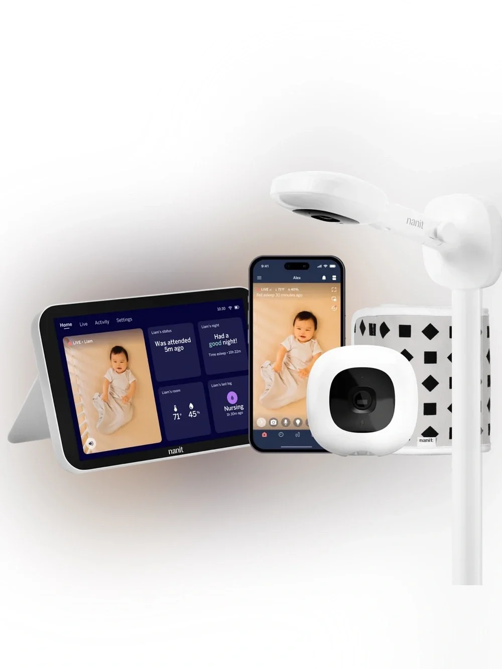 Nanit Pro Smart Baby Monitor System — White